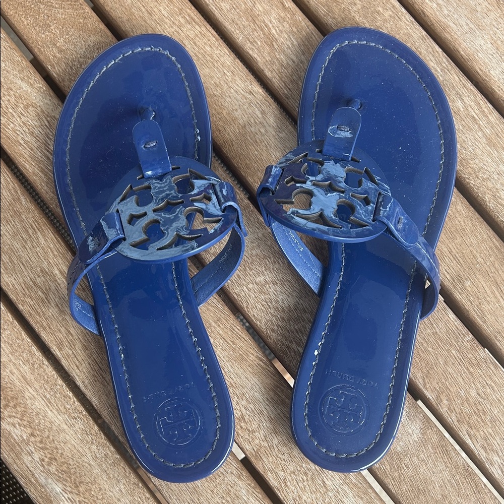 Tory Burch Navy Sandals